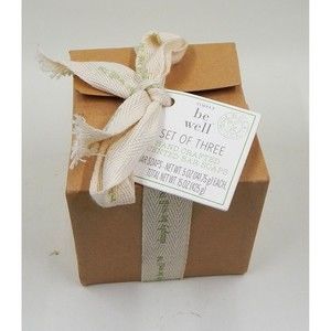 Simply Be Well Hand Crafted Soap Set of 3 Almond Milk Lemon Poppy Olive Oil